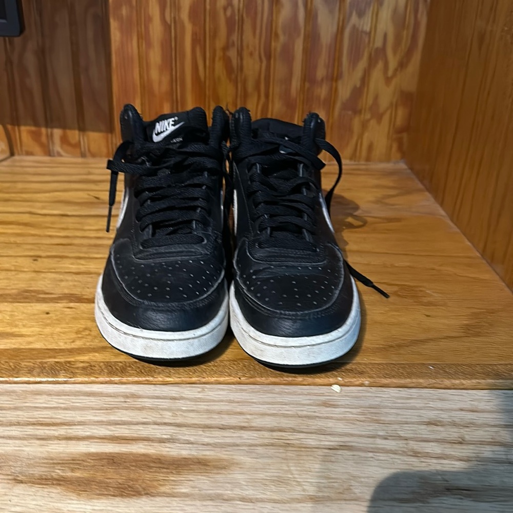 Nike Court Vision Shoes: Black & White, Sz: 7.5